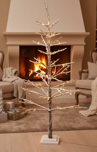 59" Paper tree with Warm LED Twinkling Lights