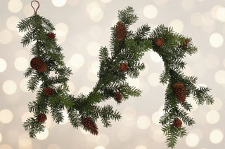 6' Noble Fir & Pinecone Garland