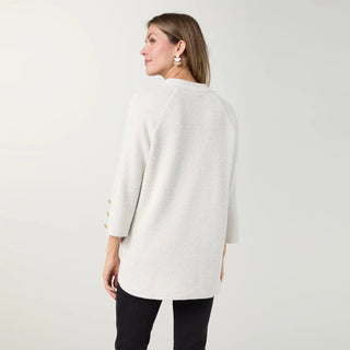 Pre Order (Sept) Anya 3/4 Sleeve Tunic w/ Button Detail