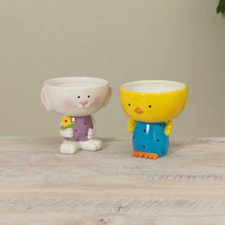5.5"D Dolomite Easter Candy Bowl, Style Options