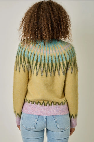 Fuzzy Fair Isle Sweater