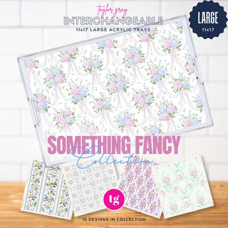 Pre Order 11"x17" Blank Acrylic Tray, 13 Insert Design Options