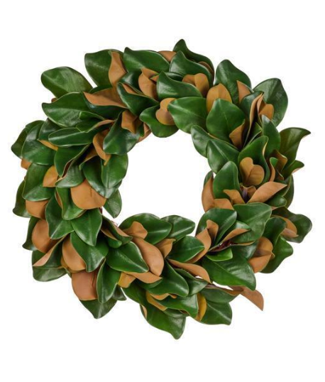 28"Dia Green Magnolia Leaf Wreath