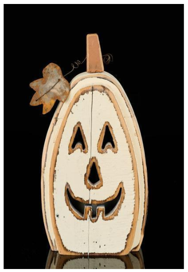 Wood Jack-O-Lantern, Size Options