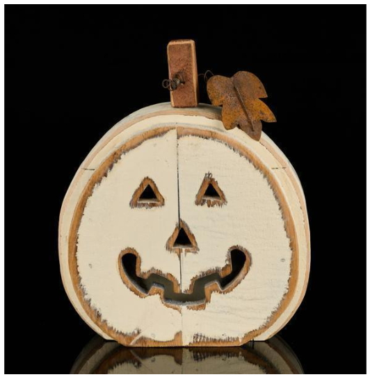 Wood Jack-O-Lantern, Size Options