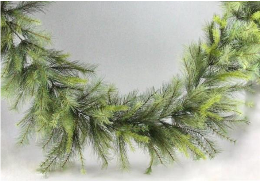 Green Appalachian Pine Garland, Size Options