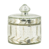 Mercury Glass Lidded Container , Assorted Styles