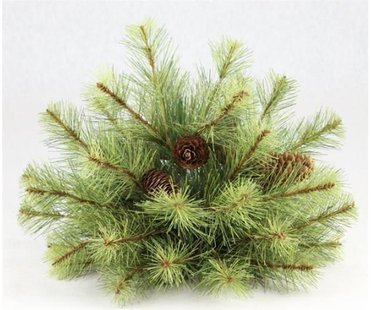 12"D Pine & Pinecone Ball