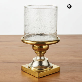 Oah Candle Holder with Glass, 2 Size Options