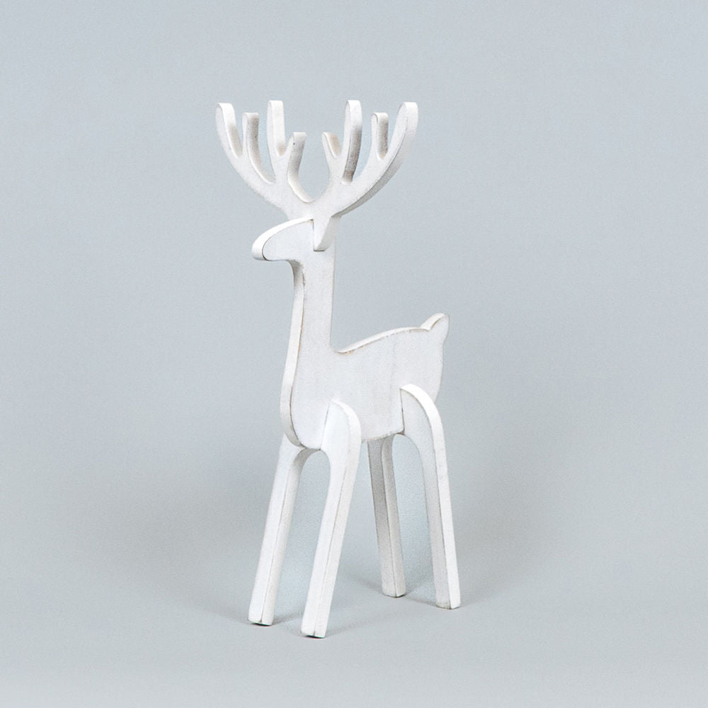 Wooden Reindeer Cutout, Size Options