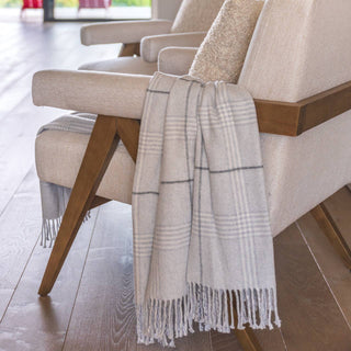 Pre Order Windowpane Plaid Throw