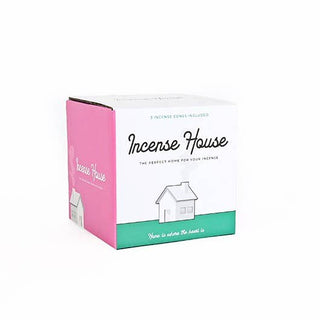 Incense House with Resting Dish & 3 Sandalwood Incense Cones