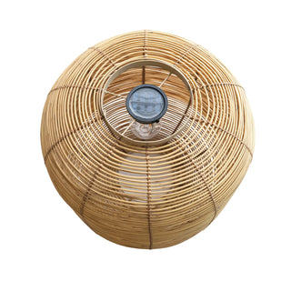 19.75"H Woven Plastic Solar LED Lantern w/ Handle