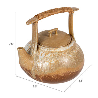 Pre Order( Sept)  1-1/2 Quart Teapot with Jute Wrapped Handle