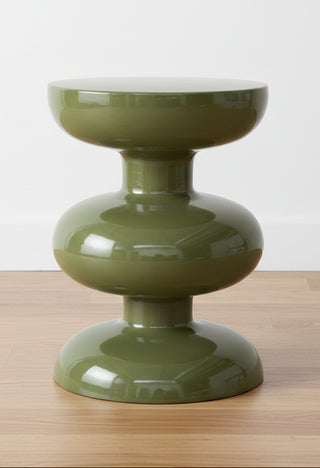 Pre Order (Sept) Green Enameled Metal Table/Stool