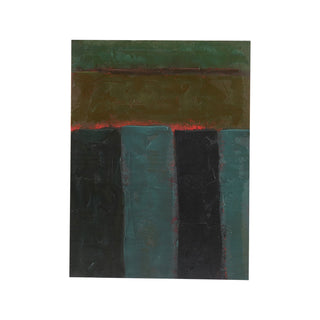 Hand-Painted Abstract Design Wood Wall Decor