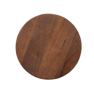 Pre Order Metal & Mango Wood Martini Table w/ Marble Base