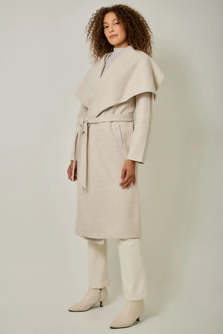 Shawl Collar Long Coat, 5 Color Options