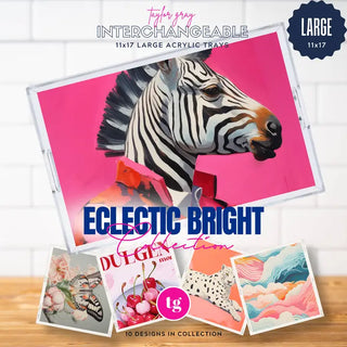 Pre Order 11"x17" Blank Acrylic Tray, 13 Insert Design Options