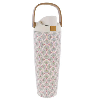 Pre Order 30 Oz. Water Bottle w/ Bucket Handle & Straw Cap, Stainless Steel, 5 Style Options