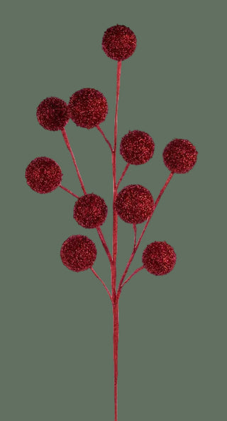 26"L Curly Foil Ball Spray, 2 Color Options