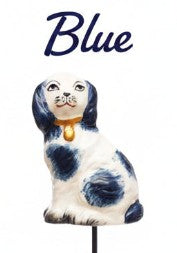 Pre Order Staffordshire Dog Plant Stakes, 4 Color Options