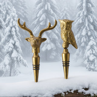Pre Order (Sept) Winter Woods Bottle Stopper, 2 Style Options