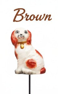Pre Order Staffordshire Dog Plant Stakes, 4 Color Options