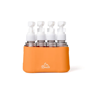 Pre Order (Aug) En Route Bon Voyage 4pc Travel Bottles, 4 Color Options