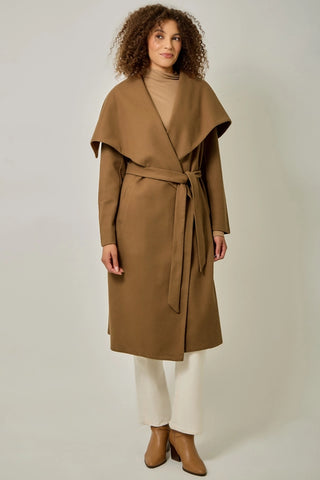 Shawl Collar Long Coat, 5 Color Options