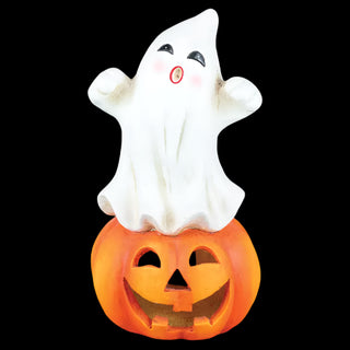 Ghost On Jack O Lantern Tealight