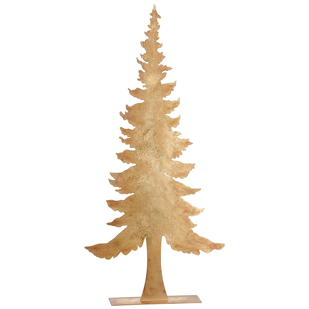 33" Metal Tree Gold