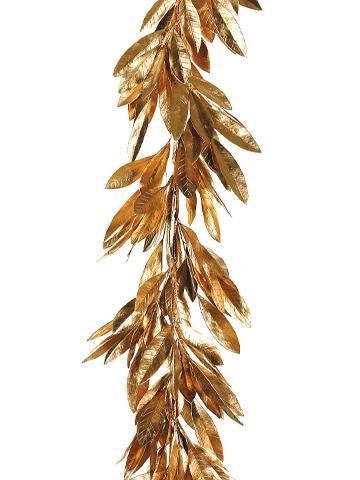 6' Gold Bay Leaf Garland