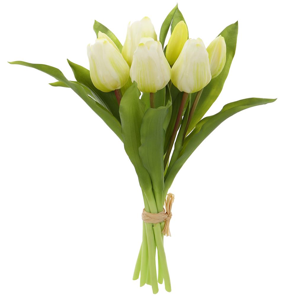 11.75" Real Touch Tulip Bouquet, Color Options