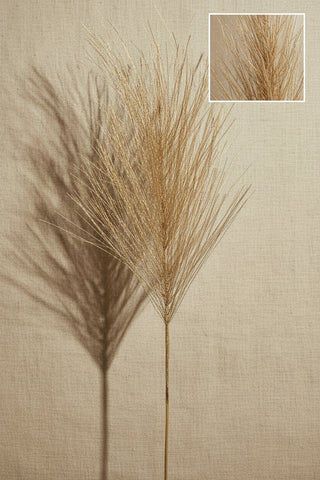 42"Gold Metallic Long Pine Needle Spray