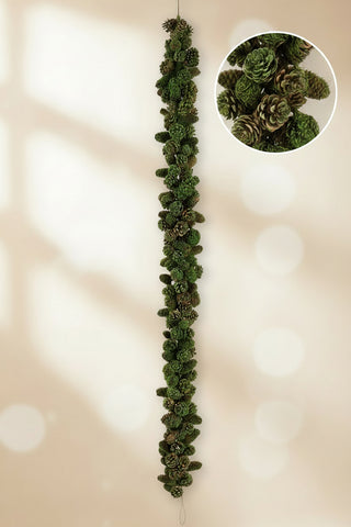 6' Moss & Pinecone Garland