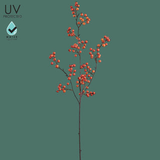 36" Orange Berry Spray