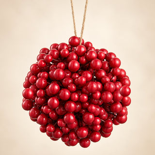 6.5" Large Red Berry Orb Ornament