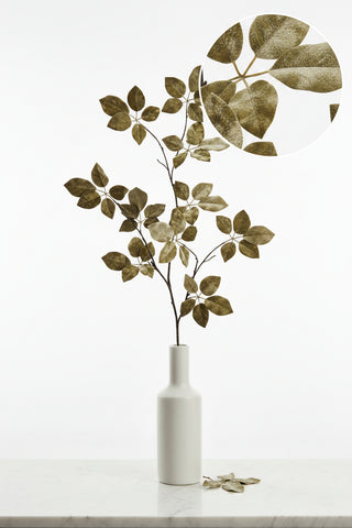 50" Velvet Schefflera Leaf Spray, 2 Color Options