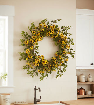 28" Sunflower Wreath