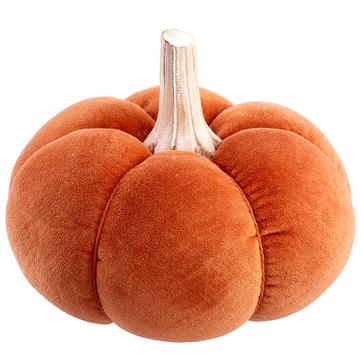 6.75"Hx8"D Velvet Pumpkin, Color Options