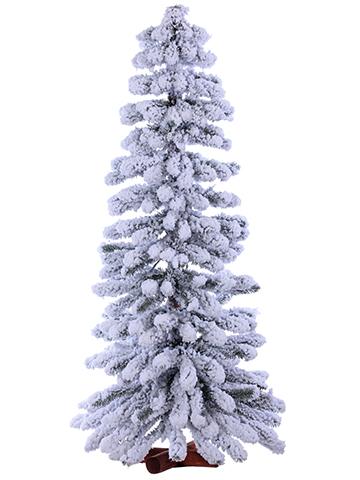 4Ft Flocked Alpine Tree