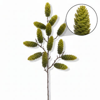 24" Plastic Pine Cone Spray