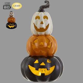 11" Battery Operated Stacking Jack-O-Lantern With Light