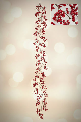 5' Red Berry Garland