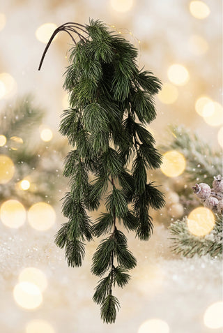 32" Pine Hanging Bush Green