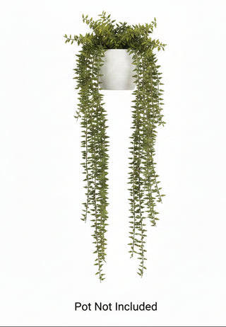 26" Green Soft PE Fern Hanging Bush