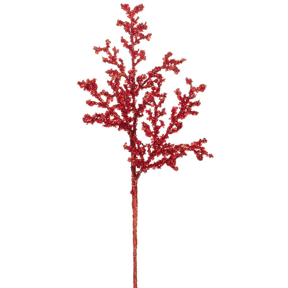 Red Beaded Branch Stem