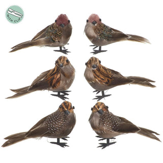 Set of 6 Decorative Bird Figurines