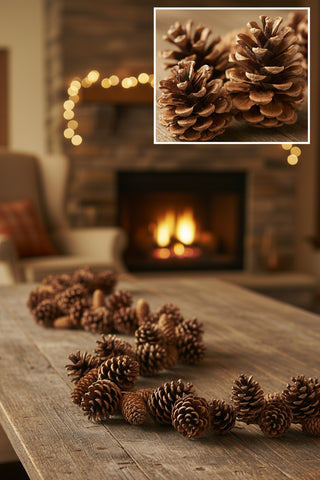 6' Mixed Pinecone Garland